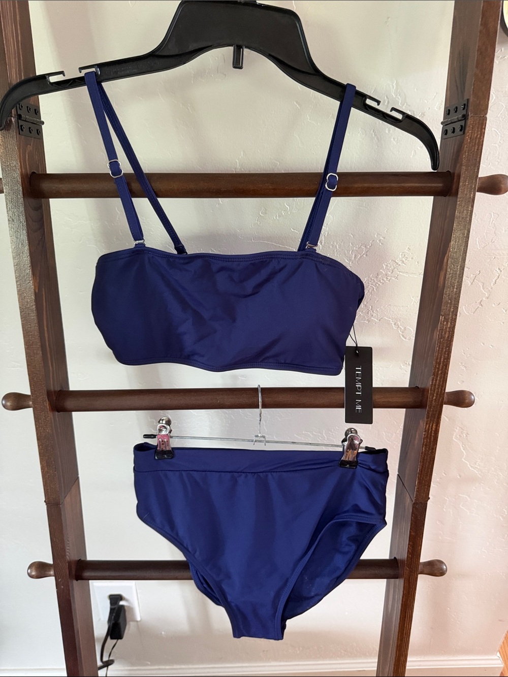 Swimsuit Women’s Navy Bandeau Bikini Set